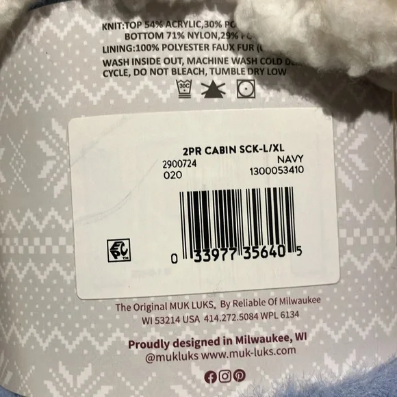 Muk Luks women’s cabin socks 2 pack Scottie dogs - Picture 3 of 5